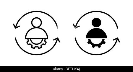 Adaptation icon set. Vector EPS 10. Stock Vector