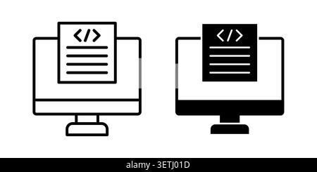 Front end icon set. Vector EPS 10. Stock Vector