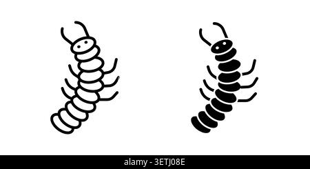 Grub icon set. Vector EPS 10. Stock Vector