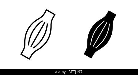 Muscle fiber icon set. Vector EPS 10. Stock Vector