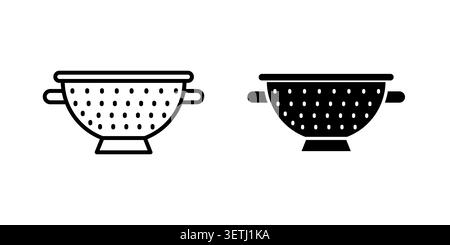 Strainer icon set. Vector EPS 10. Stock Vector