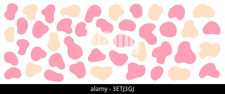 Set of colorful organic blobs. Stock Vector