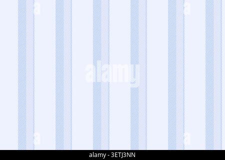 The seamless fabric design features softly repeated stripes in a bedding vertical stripe arrangement. White and blue shades deliver calm surface movem Stock Vector