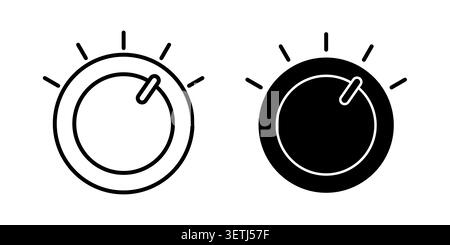 Dimmer icon set. Vector EPS 10. Stock Vector