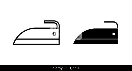 Iron icon set. Vector EPS 10. Stock Vector