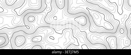 Map pattern ocean with nautical radar topographic and sonar chart floor. Sea world navigation with bottom vector topography and topo gps cartography. Stock Vector
