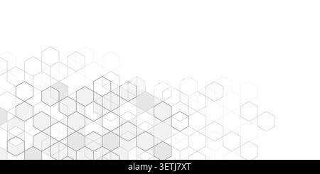 Abstract geometric technological background. Linear drawing. Vector illustration. Stock Vector
