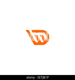 Letter DW Logo Vector. WD Icon Vector Stock Vector