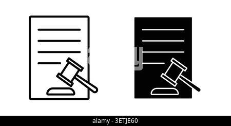 Corporative law icon set. Vector EPS 10. Stock Vector