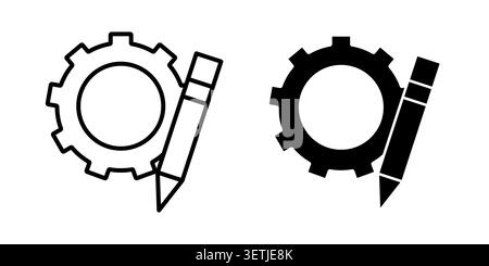 Customized icon set. Vector EPS 10. Stock Vector