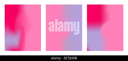Summer set poster Abstract colorful gradient and fruit element mesh background. Design social media posts, landing pages, and apps. Vector illustration. Stock Vector