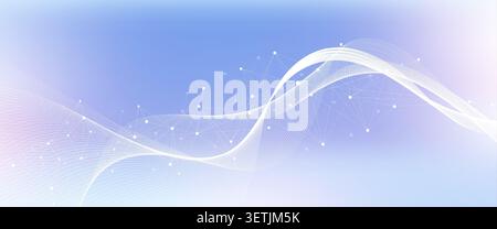 Colorful molecules background. DNA helix, DNA strand, DNA Test. Molecule or atom, neurons. Abstract structure for science or medical background Stock Photo
