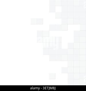 Raised Block Pattern vector background with minimal abstract composition for microstock and commercial design projects. Stock Vector