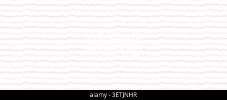 Seamless baby watercolor stripe pattern with soft pink wavy lines on light background. Pastel pink stripe baby pattern with wave lines for nursery Stock Vector