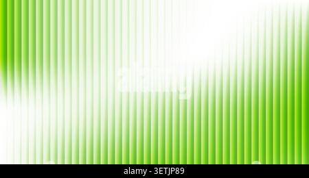 Refracted glass green gradient background, ribbed glass vibrant vector texture for banners, presentations Stock Vector
