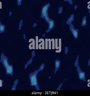 Decorative dot mesh backdrop with dynamic curved wave motion Stock Vector