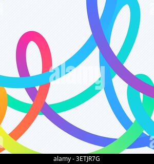 Decorative bright gradient zigzag bands illustration for editorial graphics, creative layouts, and modern visual branding. Stock Vector