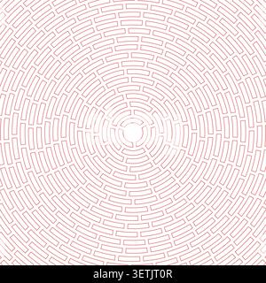 Segments centered. Abstract pattern. Simple cells outline. Heavy weight. Large padding. Elegant vector illustration. Stock Vector