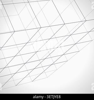 Wire Cube vector background with crisp scalable linework for microstock and commercial design projects. Stock Vector