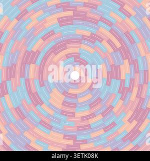 Segments centered. Abstract pattern. Outline net style. Heavy weight. Inner frames. Rounded. Elegant vector illustration. Stock Vector