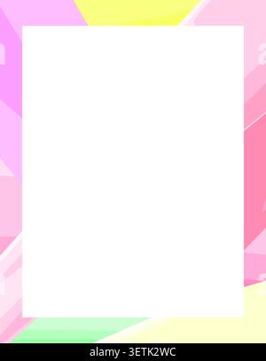 Creative Abstract Shape Frames Colorful Artistic Borders Modern Design Vector Illustration Stock Vector