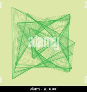 Dynamic starburst wallpaper. Hypnotic geometric abstraction. Sophisticated vector illustration. Vibrant psychedelic poster. Stock Vector
