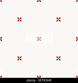 Minimalist Folk Dots seamless pattern repeat Stock Vector
