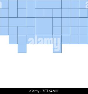 Raised Block Pattern vector background with minimal abstract composition for microstock and commercial design projects. Stock Vector