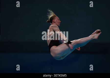 02 May, 2026. Beijing, China. Pauline Alexandra Pfeif of Germany competes in the Women's 10m Platform Semifinal during day two of the World Aquatics Diving World Cup - Super Final at National Aquatics Center on May 2, 2026 in Beijing, China. Credit : John Nacion / Ģ����ý Live News Stock Photo