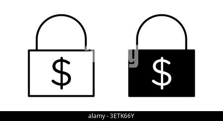 Fixed price icon vector, illustration icon set. Stock Vector