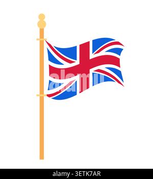 United Kingdom Flag - Flat Design Illustration Stock Vector
