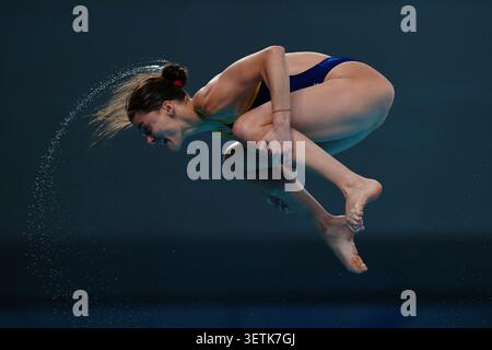 02 May, 2026. Beijing, China. Ana Carvajal of Spain competes in the Women's 10m Platform Semifinal during day two of the World Aquatics Diving World Cup - Super Final at National Aquatics Center on May 2, 2026 in Beijing, China. Credit : John Nacion / Ģ����ý Live News Stock Photo