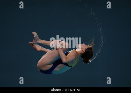 02 May, 2026. Beijing, China. Ana Carvajal of Spain competes in the Women's 10m Platform Semifinal during day two of the World Aquatics Diving World Cup - Super Final at National Aquatics Center on May 2, 2026 in Beijing, China. Credit : John Nacion / Ģ����ý Live News Stock Photo