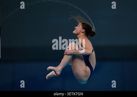 02 May, 2026. Beijing, China. Ana Carvajal of Spain competes in the Women's 10m Platform Semifinal during day two of the World Aquatics Diving World Cup - Super Final at National Aquatics Center on May 2, 2026 in Beijing, China. Credit : John Nacion / Ģ����ý Live News Stock Photo
