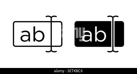 Rename icon vector, illustration icon set. Stock Vector