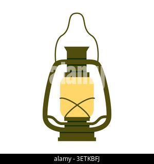 Autumn Lantern Vector Illustration Flat  Stock Vector