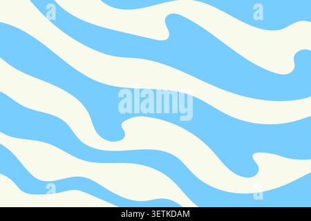 abstract water background, sea and pool ripples texture; blue liquid surface with wave reflections and summer aquatic backdrop - vector illustration Stock Vector
