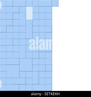 Raised Block Pattern vector background with contemporary visual rhythm for microstock and commercial design projects. Stock Vector