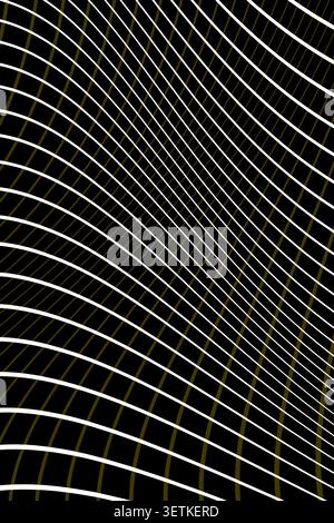 Abstract curved line pattern on brown background Stock Vector