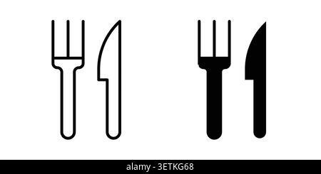Cutlery icon Illustration Eps10 for web or app. Stock Vector