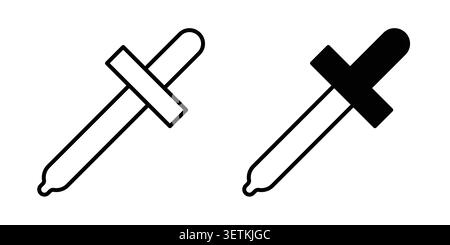 Eye dropper icon Illustration Eps10 for web or app. Stock Vector