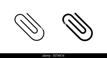 Paperclip icon Illustration Eps10 for web or app. Stock Vector