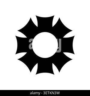 Geometric sparkle star icon vector design element. Stock Vector