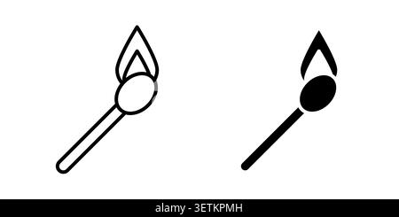 Matches icon Illustration Eps10 for web or app. Stock Vector