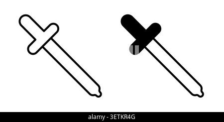 Dropper icon Illustration Eps10 for web or app. Stock Vector