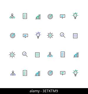 Icon Sets vector background with modern stock-friendly styling for microstock and commercial design projects. Stock Vector