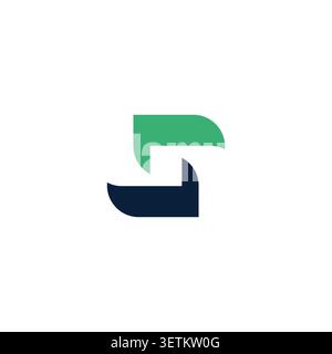 Modern and simple logo design for letter S. Logotype Letter S Stock Vector