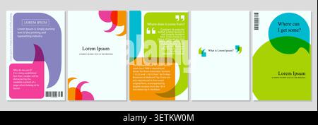 Template abstract vector design for poster, brochure, annualReport, magazine, flyer. Modern typography design. Background quotation for modern design. Stock Vector