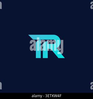 Letter TR Logo Design vector. TR Initial Logo Stock Vector