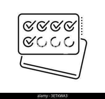 Loyalty card for purchase bonus points collection and exclusive benefit program icon. Loyalty bonus reward card line icon or gift coupon for prize and offer pictogram in store shopping promo offer Stock Vector